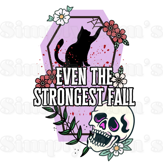 Even the Strongest Fall Sticker